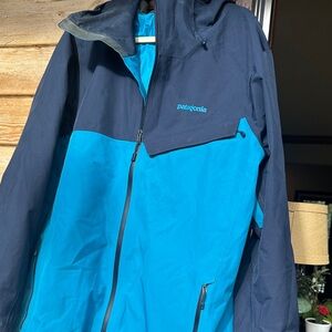 Patagonia Teal and Navy Gore Tex Powder Bowl Outdoor Jacket